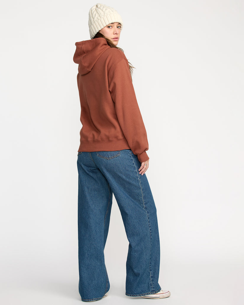 Sweat à capuche Costus Fleece - Henna