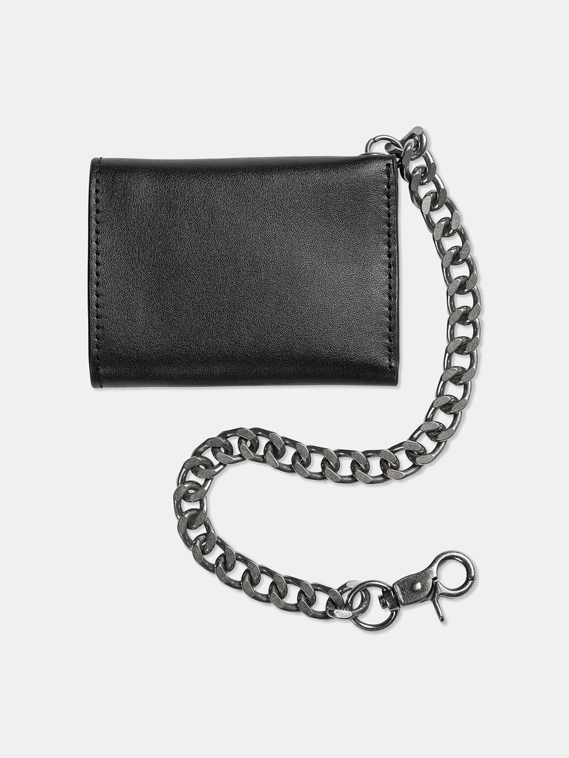 Portefeuille V Ent Leather - BLACK