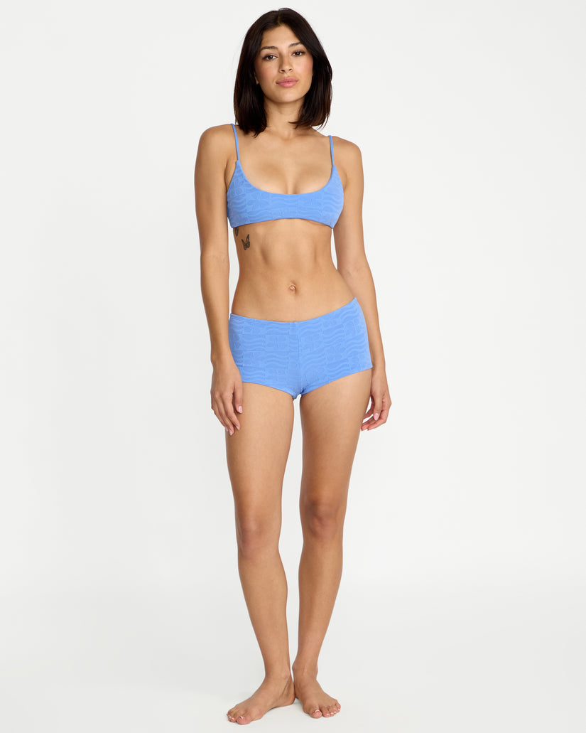 Haut de bikini Coco Crop - Light Blue Acid