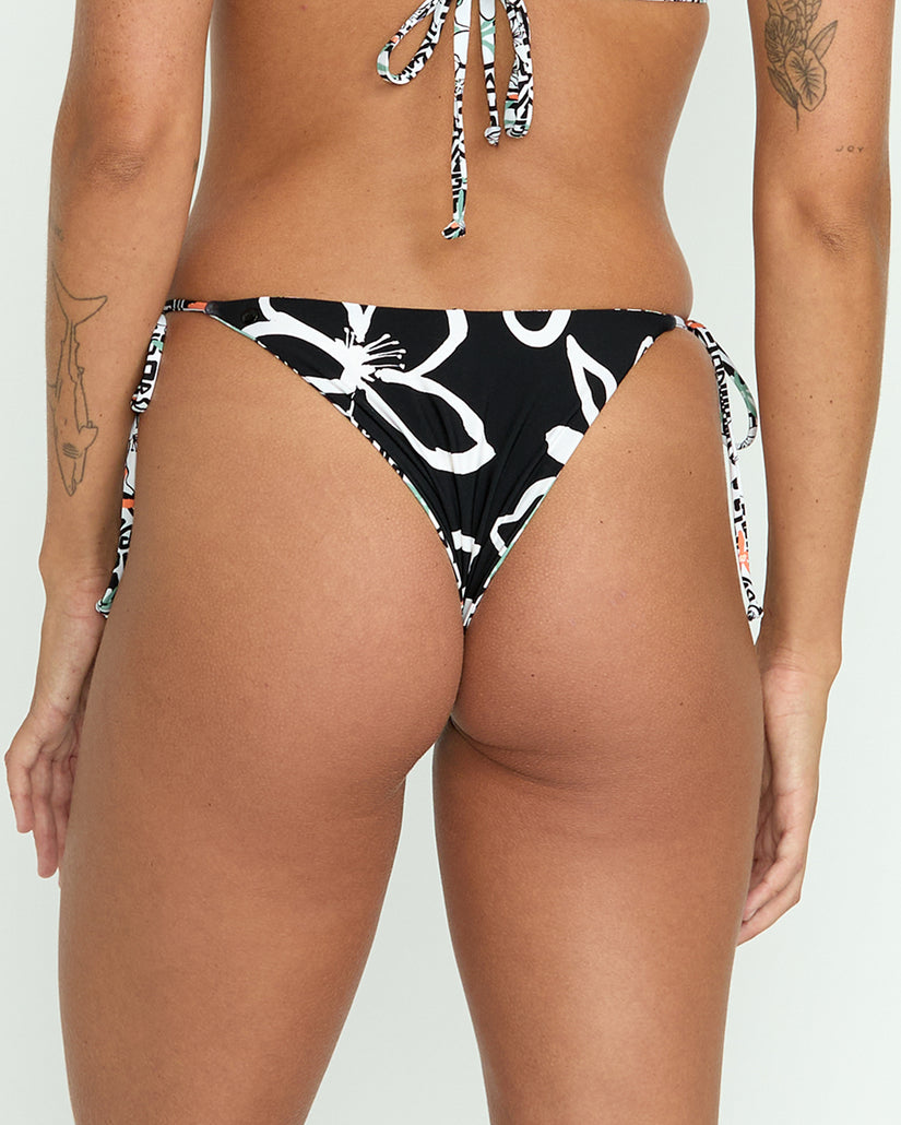 Bas de bikini Sol Rebel Tie Side Teeny - Star White