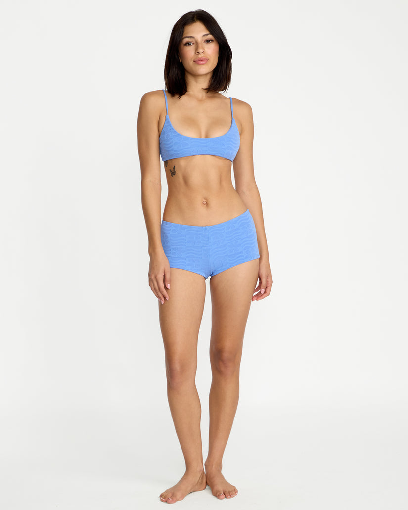 Bas de bikini Coco Surf Short - Light Blue Acid