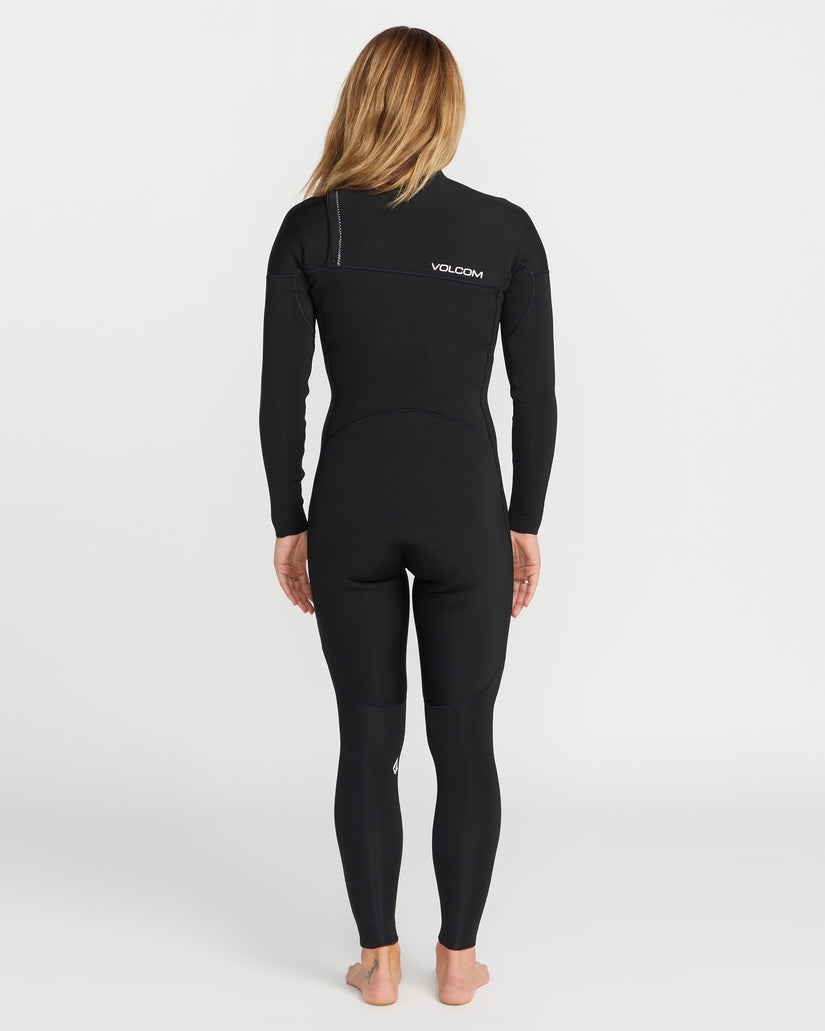 Combinaison De Surf 4/3 Mm Zippée Poitrine - Black