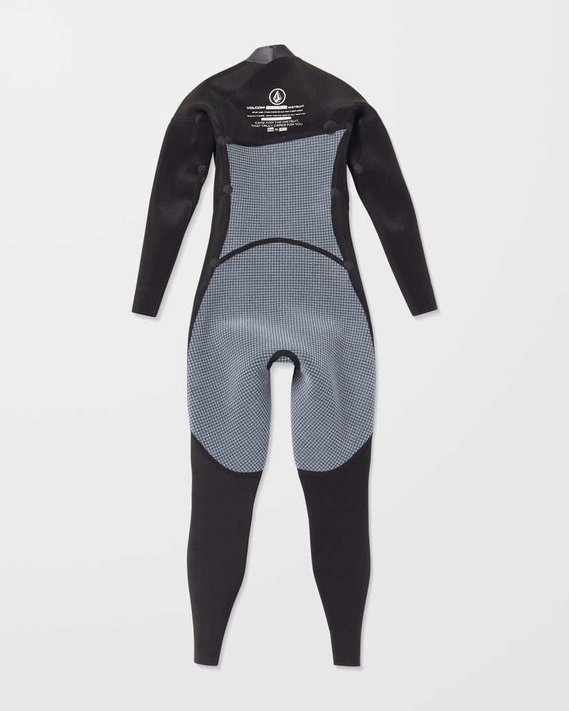 Combinaison De Surf 4/3 Mm Zippée Poitrine - Black