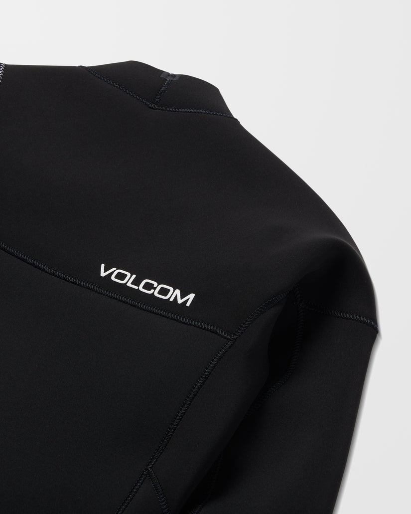 Combinaison De Surf 4/3 Mm Zippée Poitrine - Black