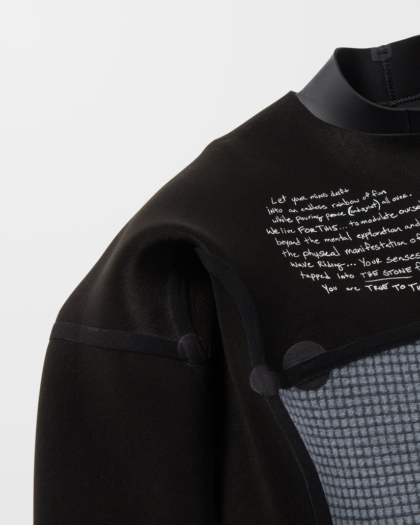 Combinaison De Surf 4/3 Mm Zippée Poitrine - Black