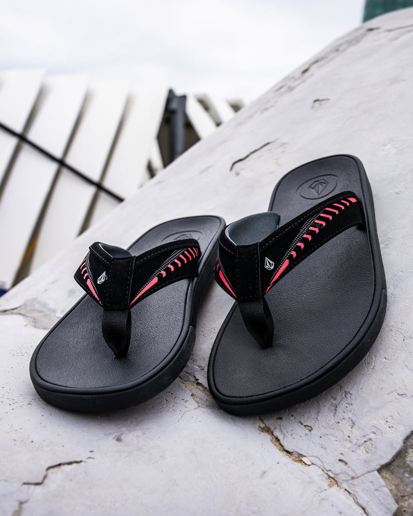 Sandales Jack Robinson - BLACK RED