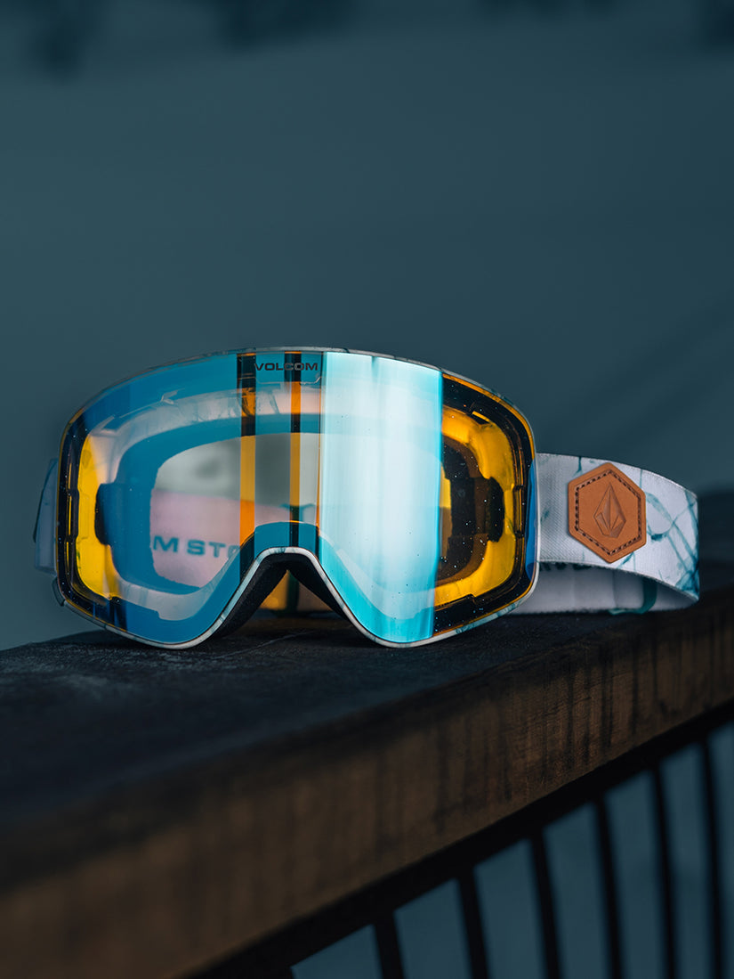 Masque de snow Odyssey White Ice (+ écran bonus Grey Chrome) - ICE CHROME