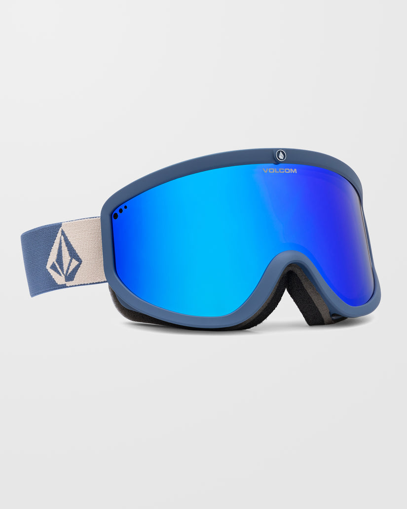 Masque de snow Footprints Indigo Stone (+écran bonus - Jaune) - Blue Chrome