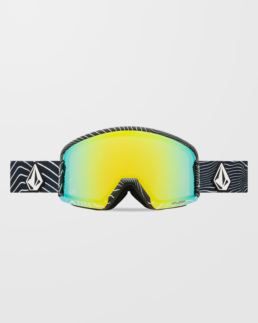 Masque de snow Garden 2 Op Art (+écran bonus - Rose) - Gold Chrome