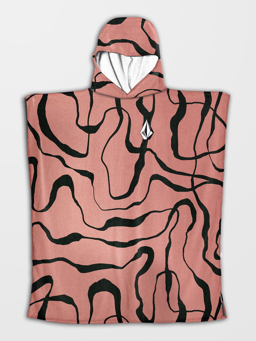 Poncho à capuche - SALMON