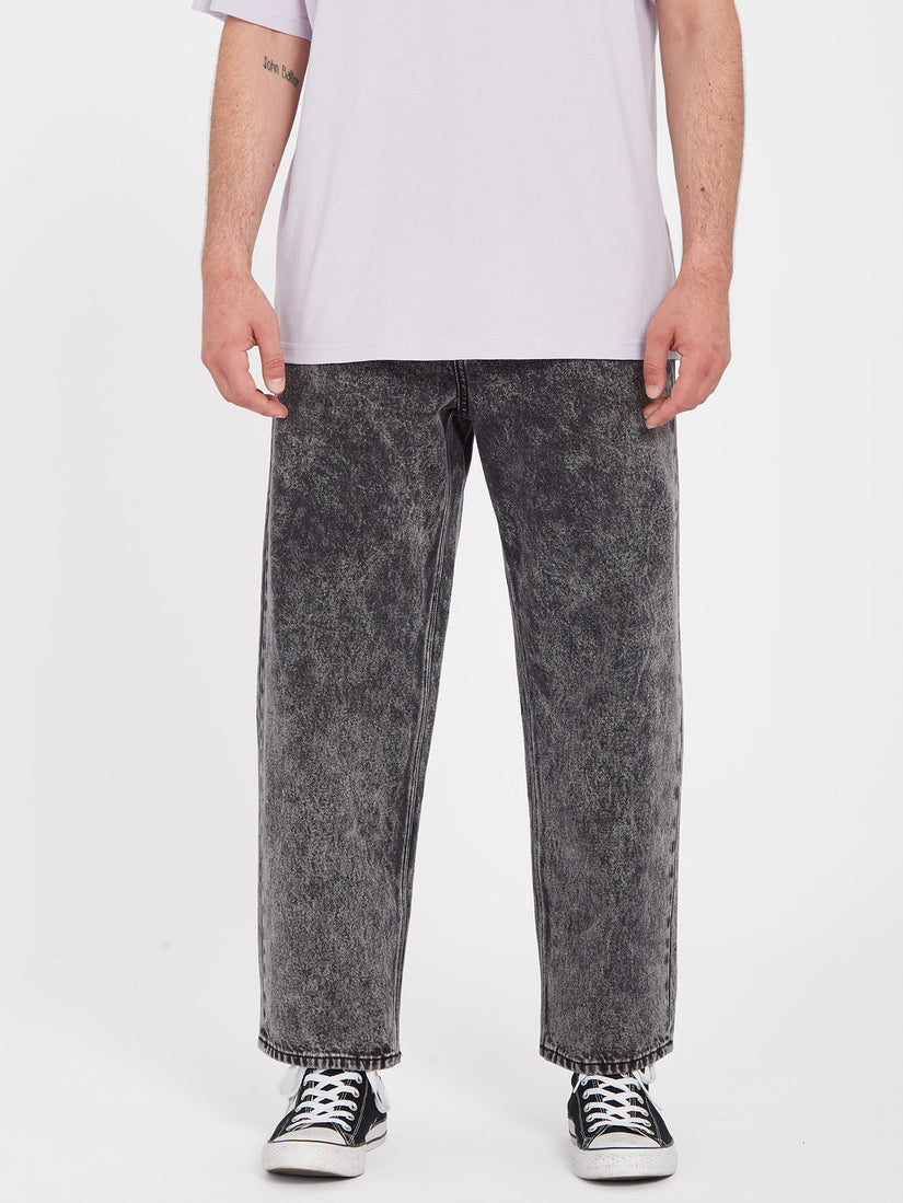 Billow Tapered Jeans - LIGHT ACID BLACK (A1912301_LAB) [F]