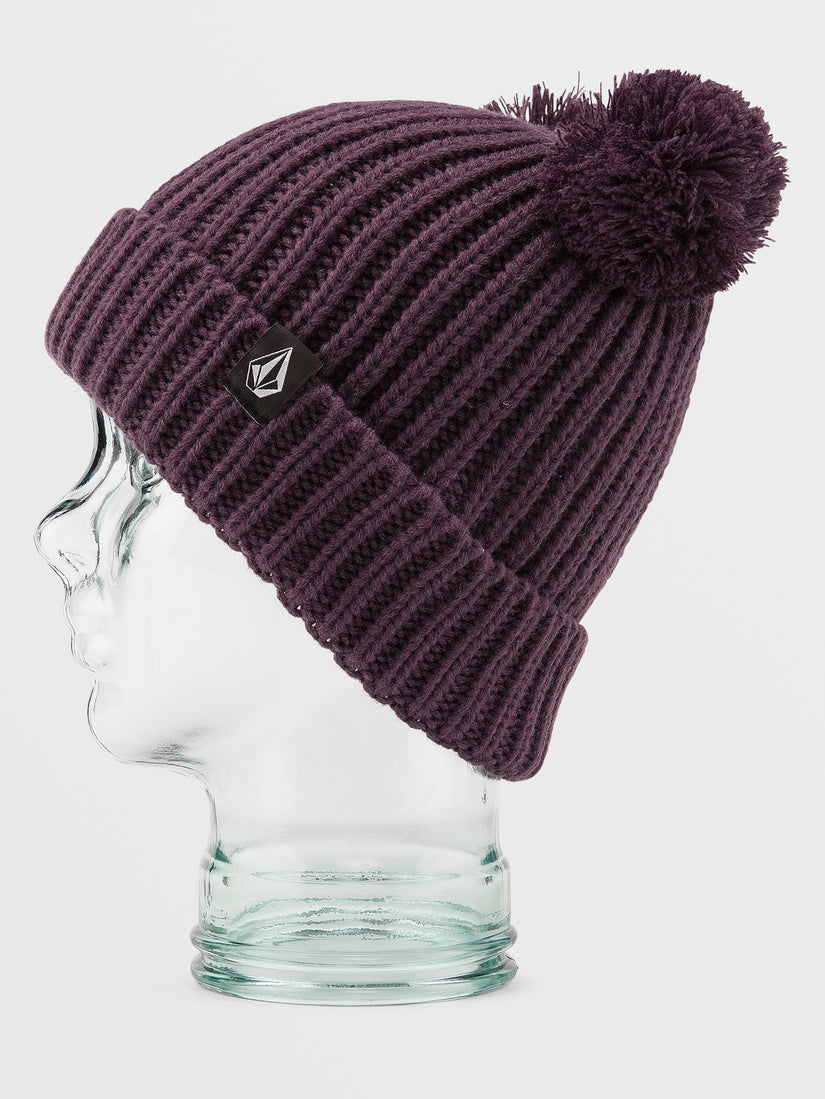Shreddy Teddy Bobble Beanie - BLACKBERRY - (KIDS) (NN5852402_BRY) [F]