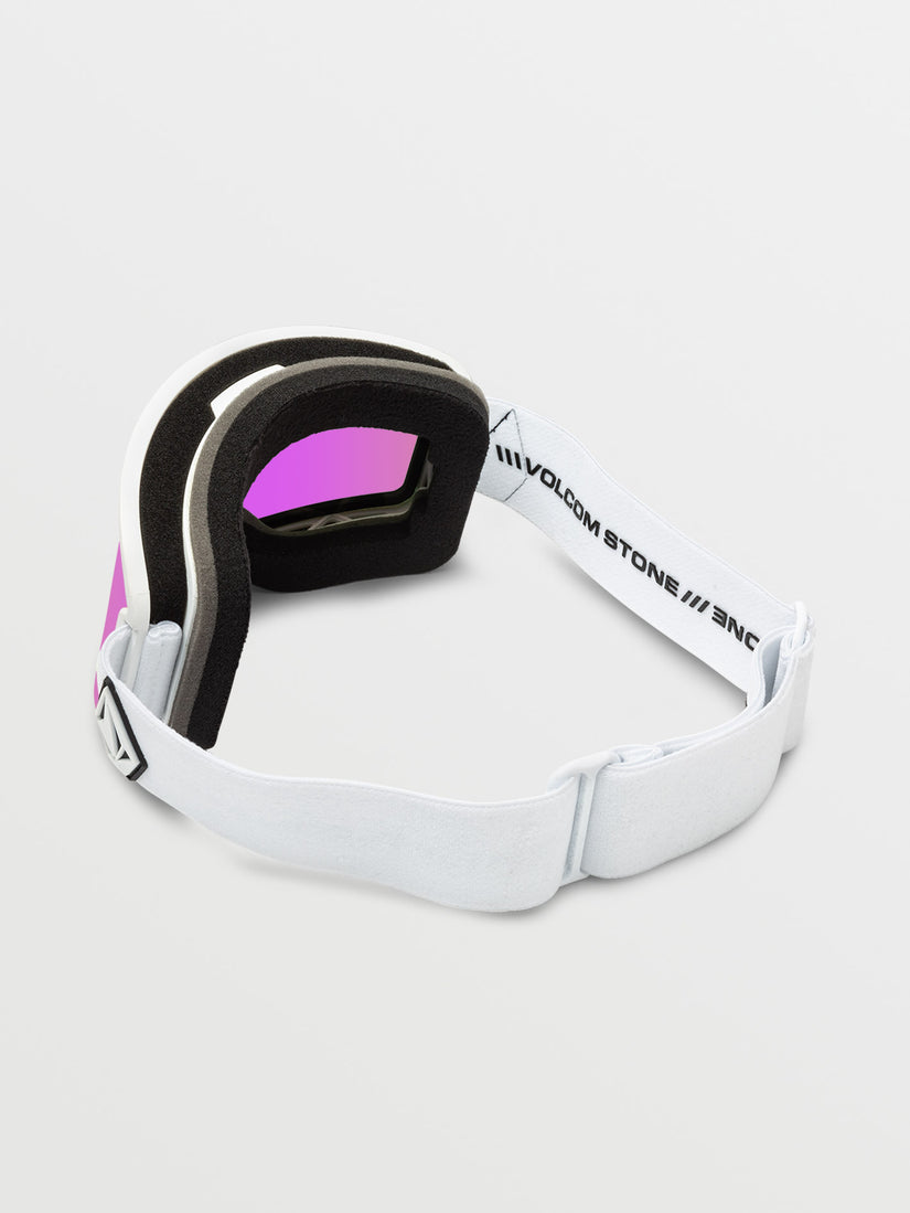 Garden Matte White Goggle (+ Bonus Lens - Yellow) - PINK CHROME (VG0123501_PICH) [2]