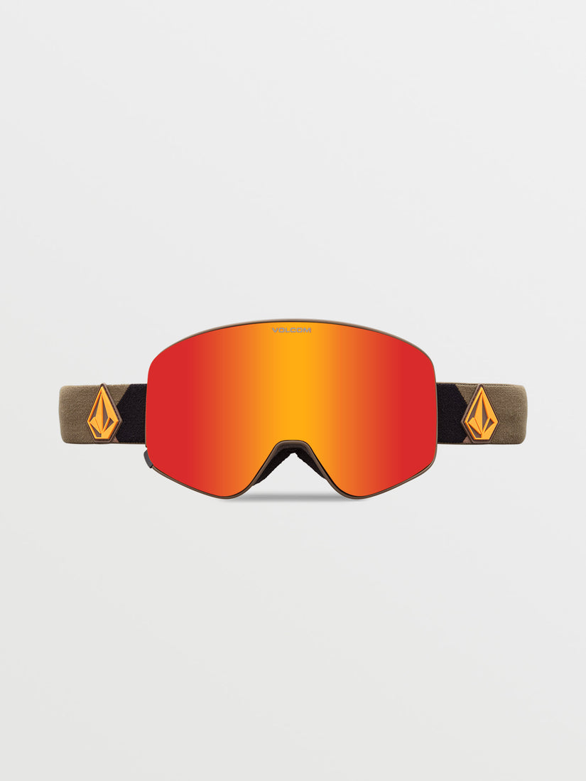 Odyssey Military/Gold Goggle (+ Bonus Lens - Yellow) - RED CHROME (VG0423510_RDCH) [B]